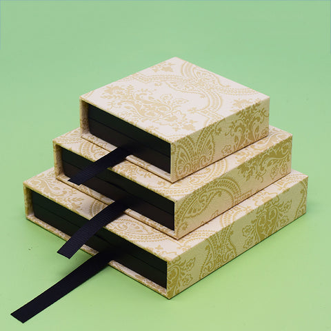 Customized Eco-friendly Portable Reusable Handmade Paperboard Jewelry Drawer Packaging Gift Box