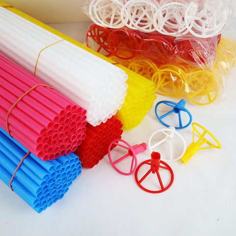 Aluminum film balloon holder 40cm thickened aluminum foil balloon holder activity gift hand balloon holder spot wholesale