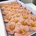 Soap flower tulip new bouquet flower accessories simulated flower gifts open tulip with flower embellishment
