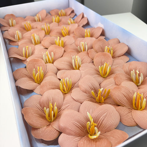 Soap flower tulip new bouquet flower accessories simulated flower gifts open tulip with flower embellishment