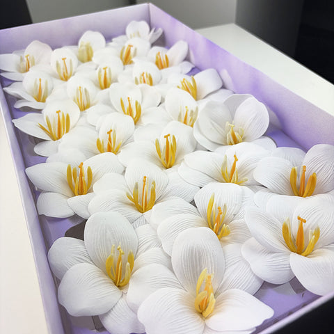 Soap flower tulip new bouquet flower accessories simulated flower gifts open tulip with flower embellishment