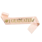 European and American fashion graduation shoulder strap IGRADUATED etiquette belt ribbon graduation party clothing shoulder strap decoration