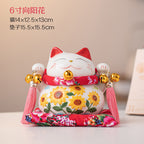 Lucky Cat Ceramic Home Ornament Creative Japanese-style Fortune Cat Small Pocket Store Opening Event Gift Wholesale