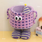 Dopamine woven storage basket desktop living room entrance ornament large capacity small monster snacks doll storage basket