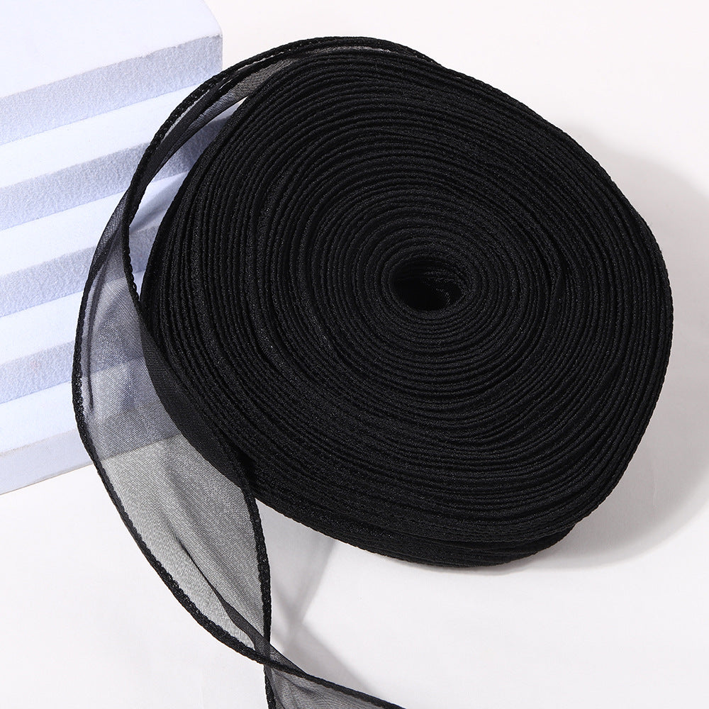 Pure edge fishtail yarn 40 yards flower packaging materials baking packaging decorative bow straps large roll floral materials