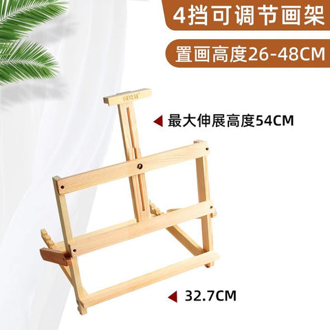 Wooden easel art student special oil painting stand 4k sketch sketch bracket display stand manufacturer wholesale
