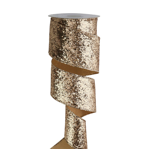 Luxury 4'' Wide Eco-Friendly Polyester Wedding Christmas Line Edge Gift Wrapping Diy Bow Wired Ribbon for Craft Wreath