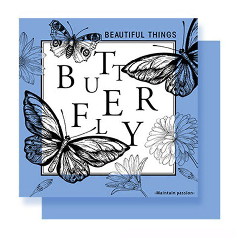 New waterproof retro dreamy butterfly floral wrapping paper - bopp thickened pearlescent film, available in multiple colors