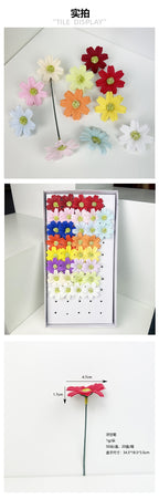 Valentine's Day bouquet gift box packaging materials wholesale, chamomile soap flower head materials wholesale factory direct sales