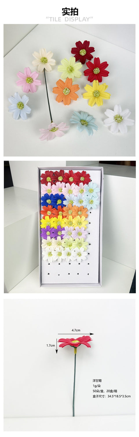Valentine's Day bouquet gift box packaging materials wholesale, chamomile soap flower head materials wholesale factory direct sales