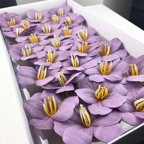 Soap flower tulip new bouquet flower accessories simulated flower gifts open tulip with flower embellishment