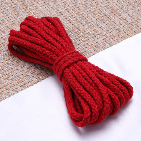 Spot 5mm colored eight-strand cotton rope, handmade DIY woven hemp rope, drawstring, trouser belt binding rope, hollow 8-strand cotton rope