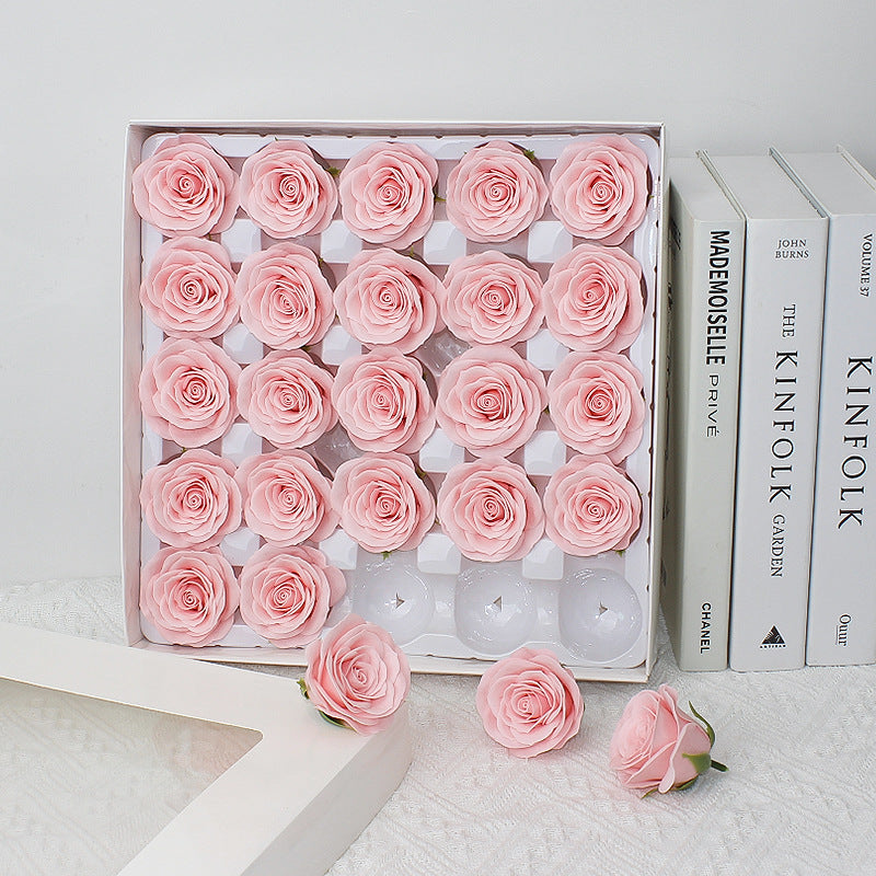 Taixi wholesale seven-layer awakening soap flower rose head simulation immortal flower rose handmade DIY bouquet material