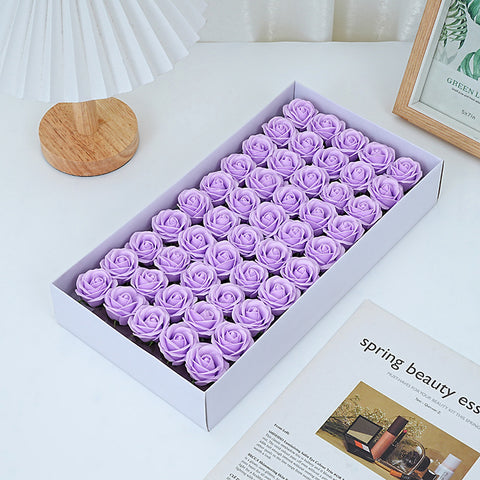 Thumbflower boxed mini soap rose bouquet, Valentine's Day gift decoration materials, wholesale preserved flowers