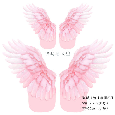 Birds and Sky Shaping Feather Wings Wrapping Paper Flower Bouquet Handmade DIY Floral Materials Mother's Day