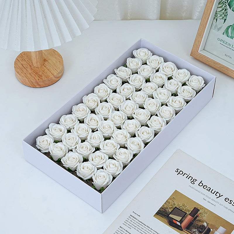 Thumbflower boxed mini soap rose bouquet, Valentine's Day gift decoration materials, wholesale preserved flowers