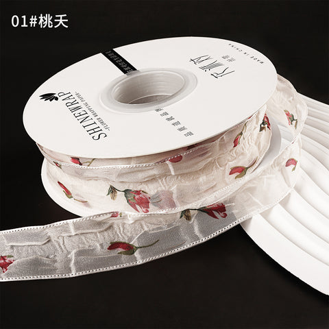 Wide Cotton Ribbon for DIY Bow Hair Accessories & Handmade Jewelry Versatile Christmas Gift Ribbons