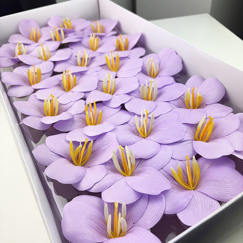 Soap flower tulip new bouquet flower accessories simulated flower gifts open tulip with flower embellishment