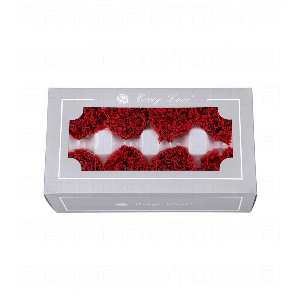Eternal Flower 4-5cm A Grade Carnation Flower Head DIY Material 8 Packs Yunnan Wholesale Eternal Carnation Flower Head