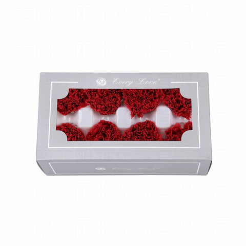 Eternal Flower 4-5cm A Grade Carnation Flower Head DIY Material 8 Packs Yunnan Wholesale Eternal Carnation Flower Head