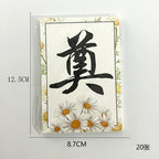The new Qingming Festival bouquet card will always miss chrysanthemum packaging greeting card sacrificial tomb sweeping Qingming hanging card tag