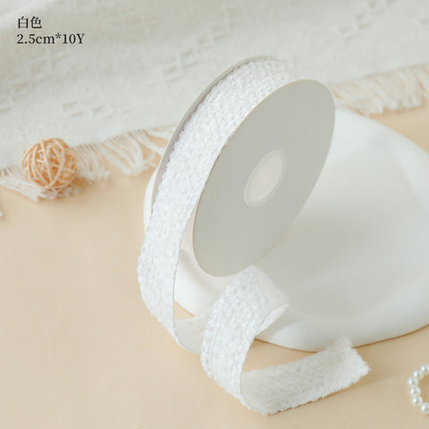 Waltz Fluffy Textured Ribbon Flower Bouquet Bag Decorative Ribbon Gift Ribbon Floral DIY Florist Materials