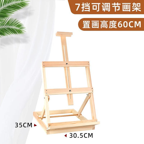 Wooden easel art student special oil painting stand 4k sketch sketch bracket display stand manufacturer wholesale