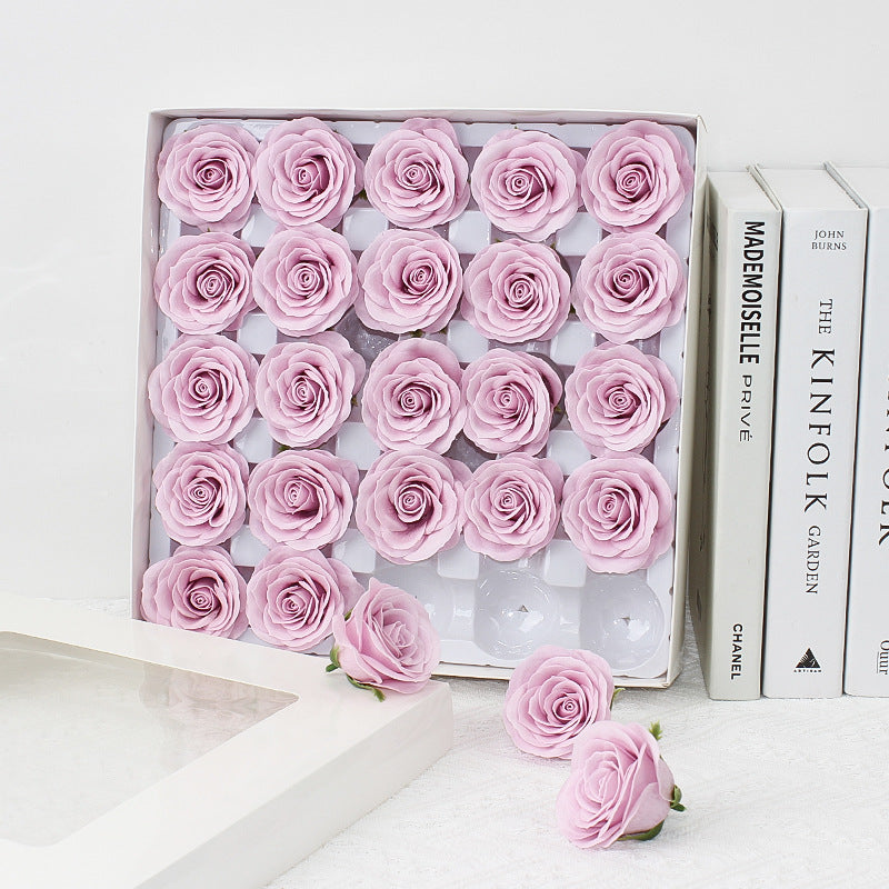 Taixi wholesale seven-layer awakening soap flower rose head simulation immortal flower rose handmade DIY bouquet material
