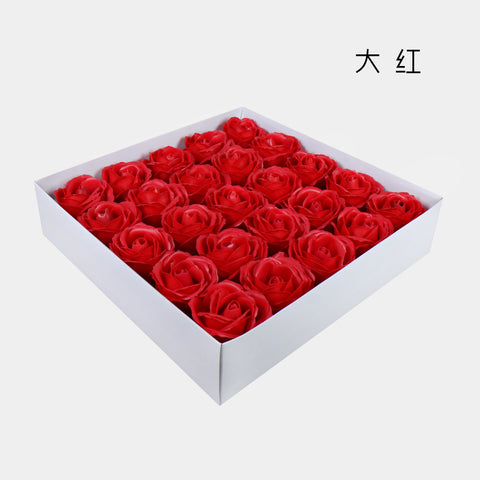 Artificial flower five-layer rose soap flower large flower head soap flower gift box bouquet flower shop festival supplies manufacturer wholesale