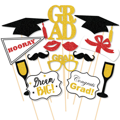 New graduation season creative shooting props graduation ceremony party decoration photo background plug flag