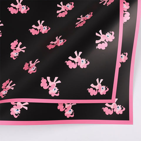 Cross-border hot-selling cartoon pony Baoli Ouya paper thickened waterproof flower flower paper pony head flower packaging material