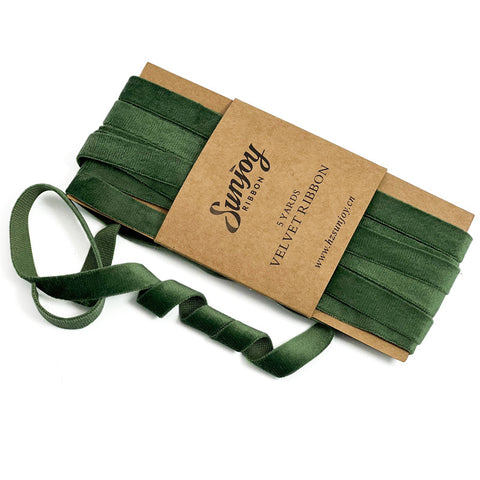 Dutch Velvet Ribbon Roll Modern Velvet Gift Ribbon for Handmade Craft Ornaments Wedding Gift Wrapping