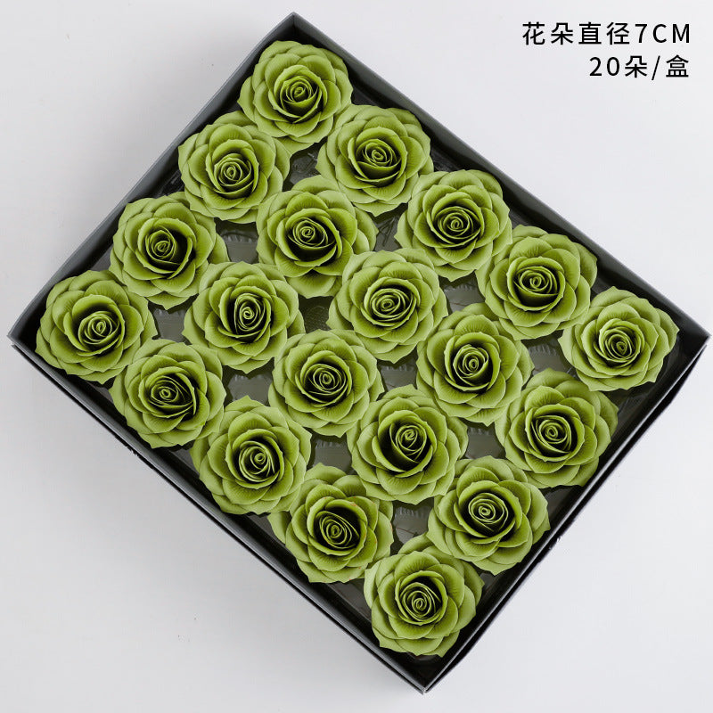 Qixi Festival new soap flower head pride rose aromatherapy immortal flower seven layers soap flower simulation flower wholesale