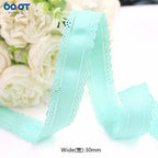 3cm Solid Color Lace Hollow Grosgrain Ribbon Eco-Friendly Durable Modern DIY Handmade Bow Headgear Hair Valentine's Day Wedding