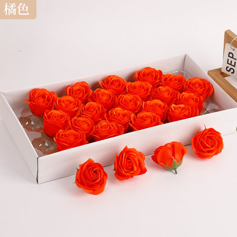 Soap flower five-layer soap rose head Valentine's Day DIY bouquet gift box packaging material simulation head high simulation