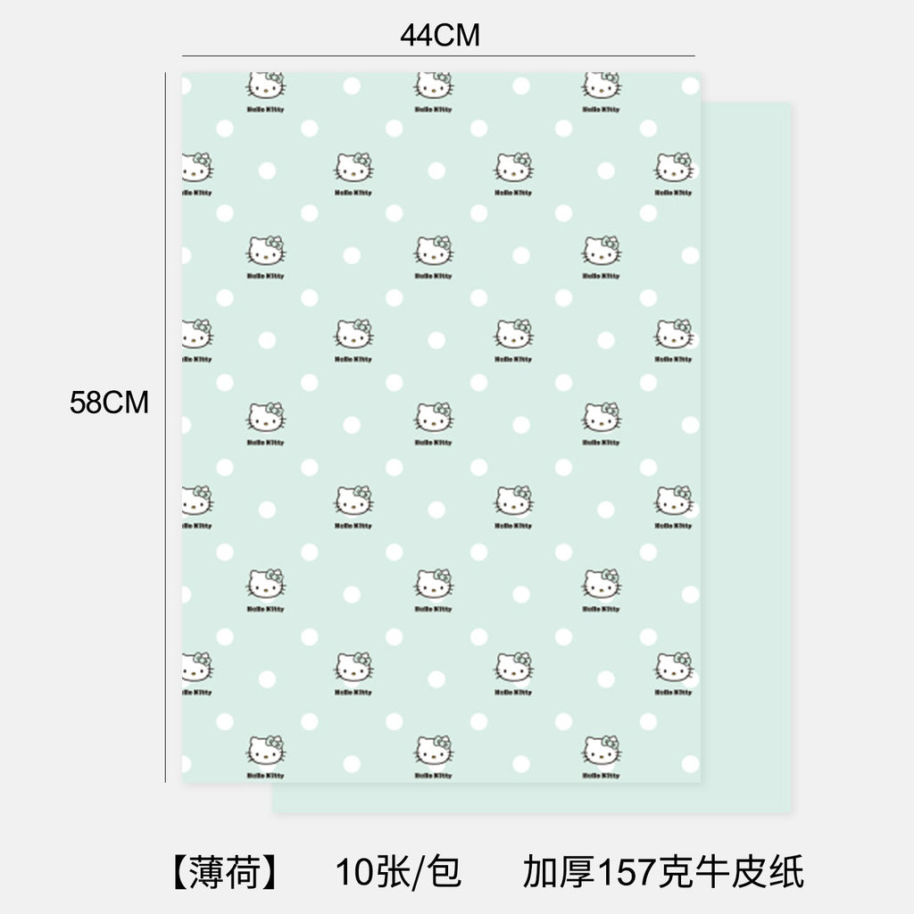 Polka dot Hello Kitty thickened wrapping paper modeling paper 157g kraft paper flower bouquet bag flower paper handmade floral materials