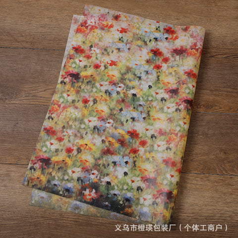 New Monet Garden Sydney Paper Thickened 22g Cotton Paper Printing Tissue Paper Gift Wrapping Paper ins Packaging Materials