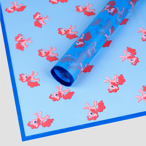 Cross-border hot-selling cartoon pony Baoli Ouya paper thickened waterproof flower flower paper pony head flower packaging material