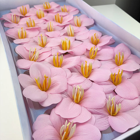 Soap flower tulip new bouquet flower accessories simulated flower gifts open tulip with flower embellishment