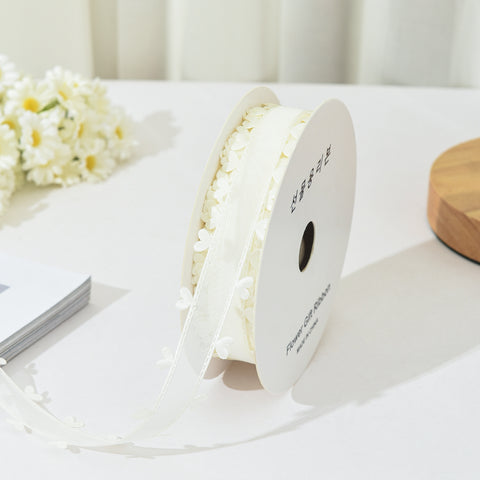 Bilateral love ribbon, hair accessories DIY bow flower gift packaging ribbon cross-border binding belt