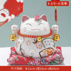 Lucky Cat Ceramic Home Ornament Creative Japanese-style Fortune Cat Small Pocket Store Opening Event Gift Wholesale