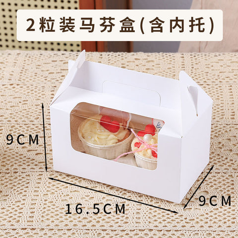 Eco-friendly Recyclable Plastic Cupcake & Muffin Packaging Box with Custom Printed Patterns and Logos