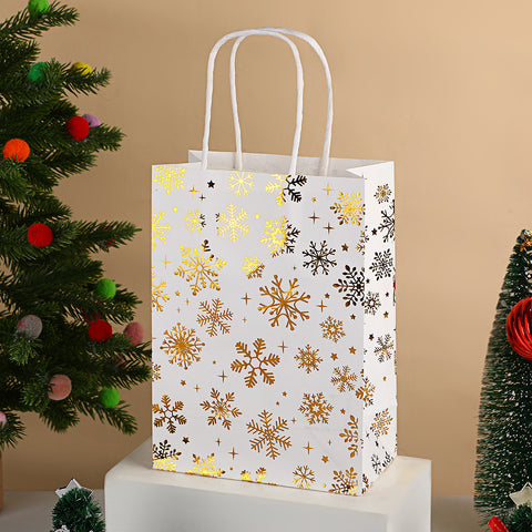 Christmas gift bag cartoon christmas tree souvenir bag holiday party snack packaging bag kraft paper bag