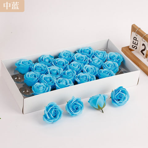 Soap flower five-layer soap rose head Valentine's Day DIY bouquet gift box packaging material simulation head high simulation