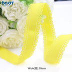 3cm Solid Color Lace Hollow Grosgrain Ribbon Eco-Friendly Durable Modern DIY Handmade Bow Headgear Hair Valentine's Day Wedding