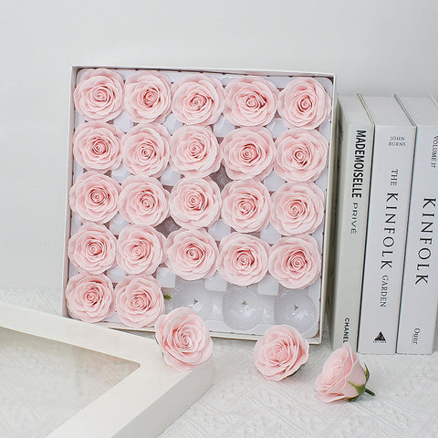 Taixi wholesale seven-layer awakening soap flower rose head simulation immortal flower rose handmade DIY bouquet material