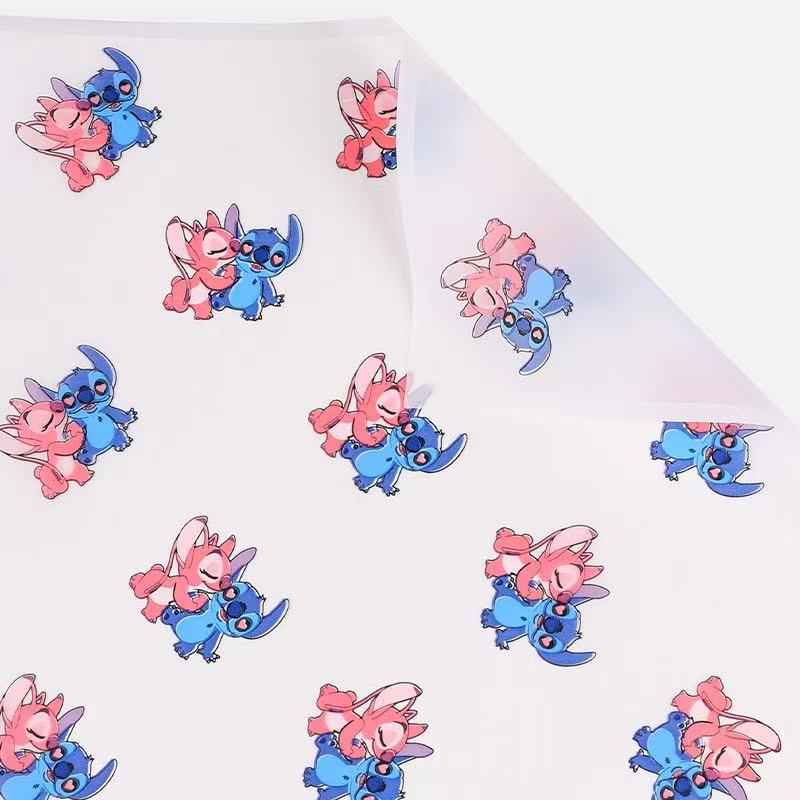 Floral Materials Stitch Cute Cartoon Bouquet Wrapping Paper Mist Paper Waterproof Bouquet Gift Wrapping Florist Supplies