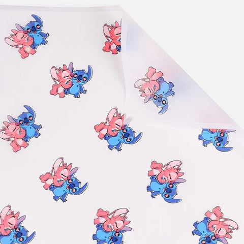 Floral Materials Stitch Cute Cartoon Bouquet Wrapping Paper Mist Paper Waterproof Bouquet Gift Wrapping Florist Supplies