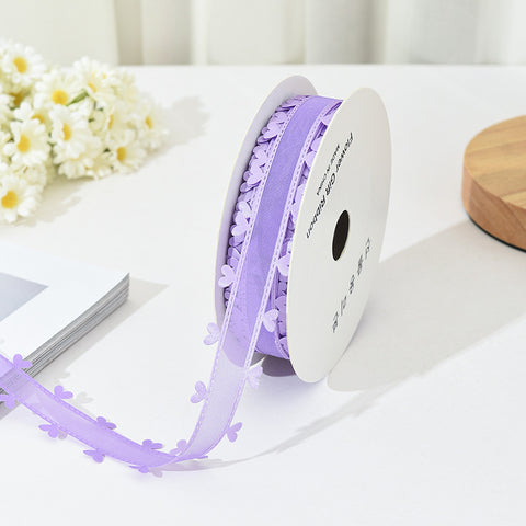 Bilateral love ribbon, hair accessories DIY bow flower gift packaging ribbon cross-border binding belt