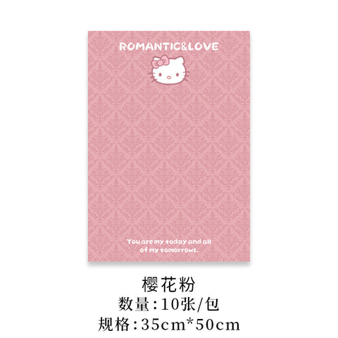 Sweetheart kt wrapping paper flower bouquet packaging decoration, Hello Kitty high quality thickened paper flower shop floral materials